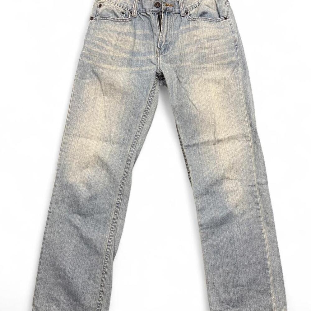 Levis 505 light wash straight leg jeans